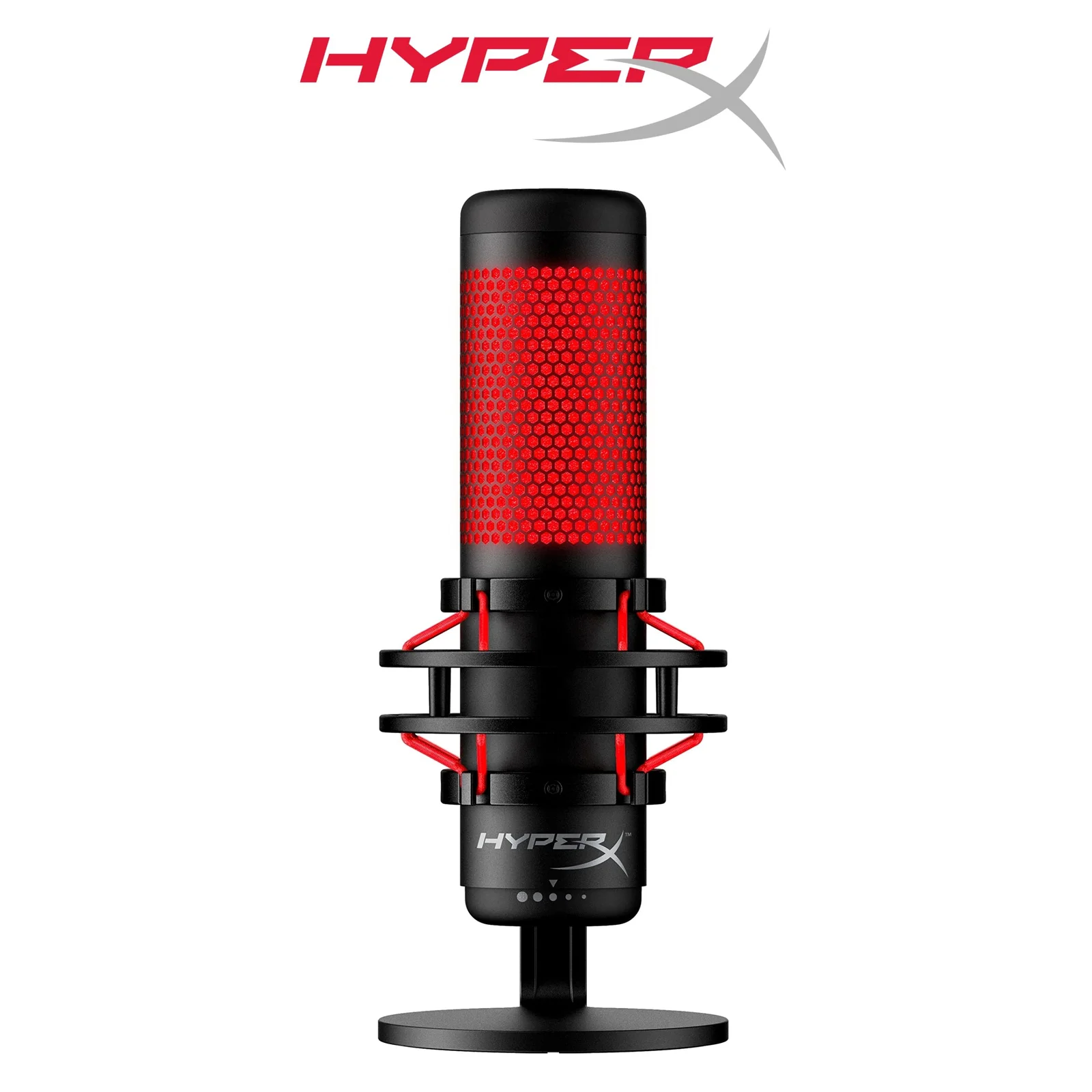 HyperX QuadCast Microphone USB Professional Streaming and Gaming Mic Used